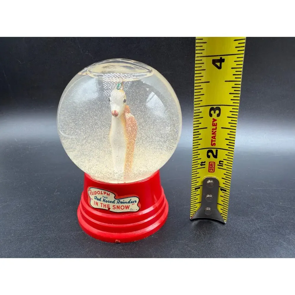 Thomas Kinkade Stonehearth Hutch 1999 Mini Snow Globe Christmas Ornament 3”